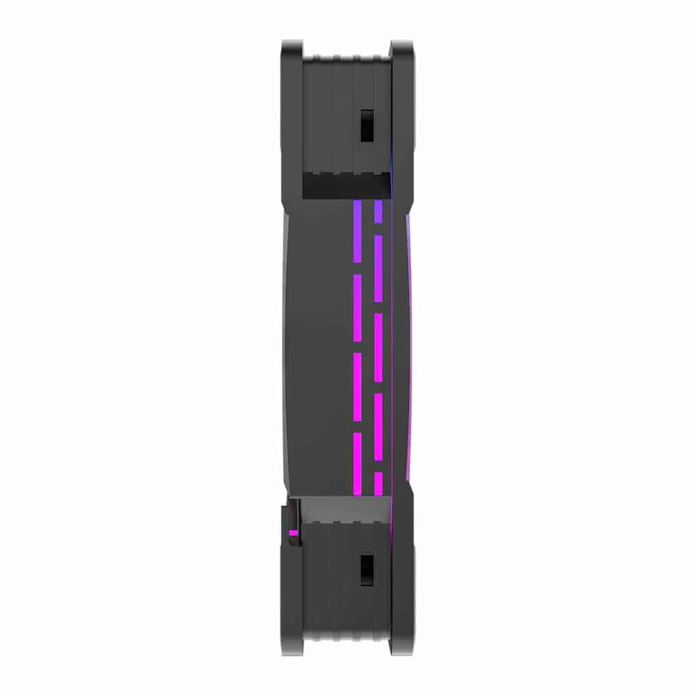 (image for) GameMax Infinity Black 120mm ARGB Reversible Blade Case/CPU Cooler Fan